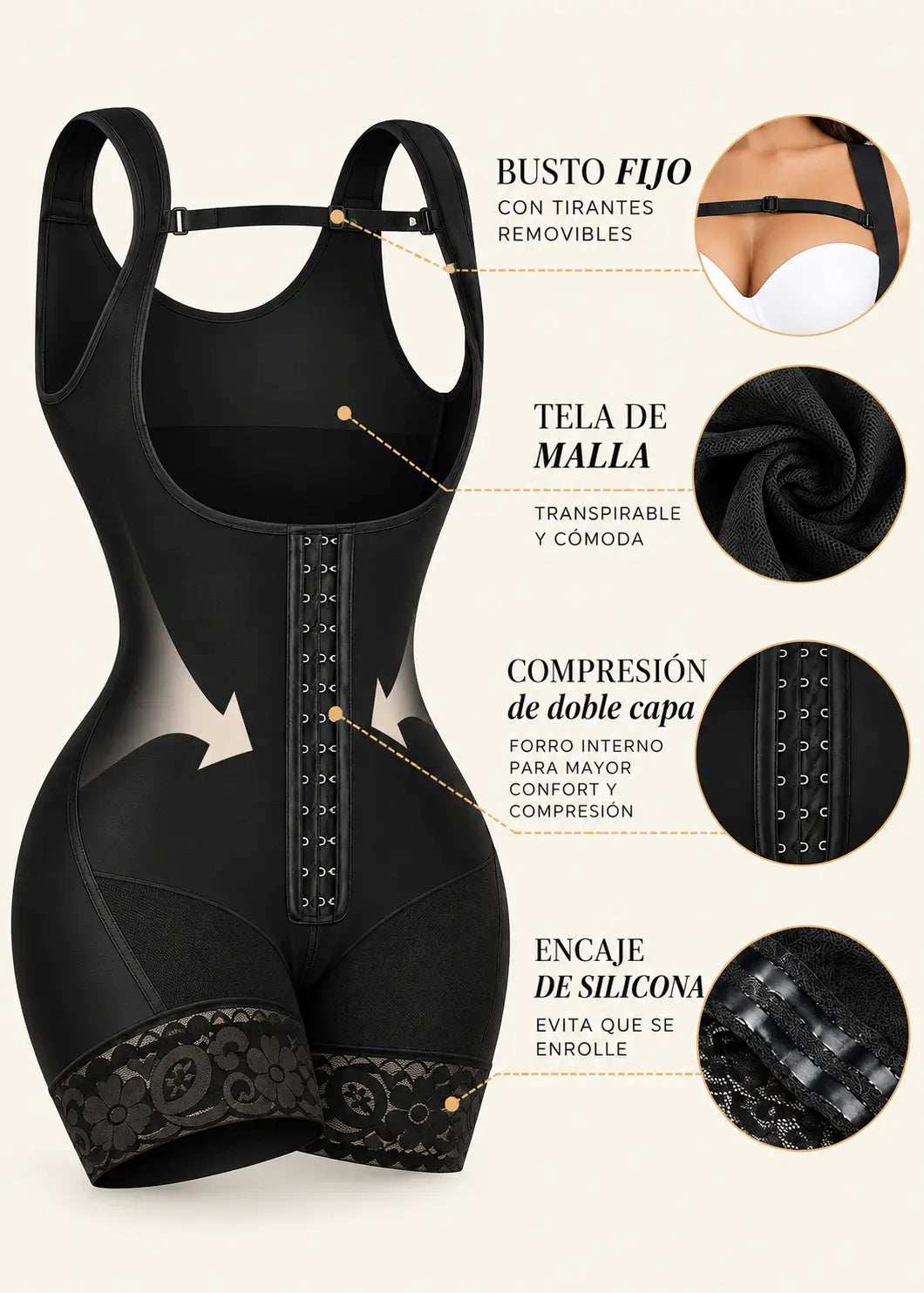 Faja de cuerpo completo | Moldeadora Alessia 5809