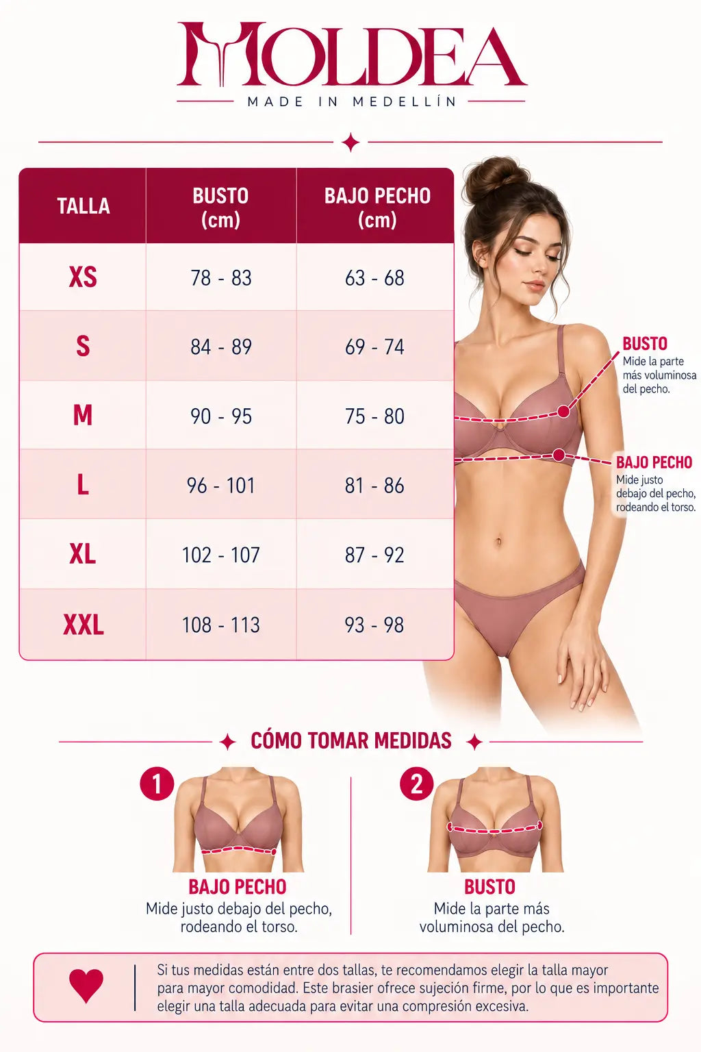 Guía de tallas de 