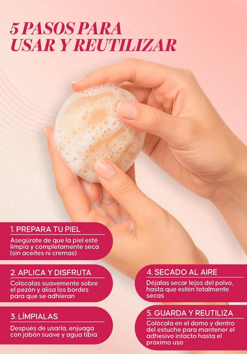 Cubre pezón de Silicona Reutilizable Salome: Adhesivo e invisible | Moldea 826